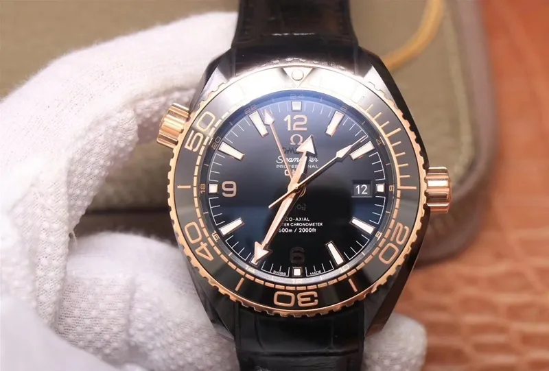 Omega Seamaster 215.62.40.20.13.001 Deepsea King 600M VS Factory 1:1 Best Edition Replica Watch 18K Rose Gold Bezel Swiss Omega 8906